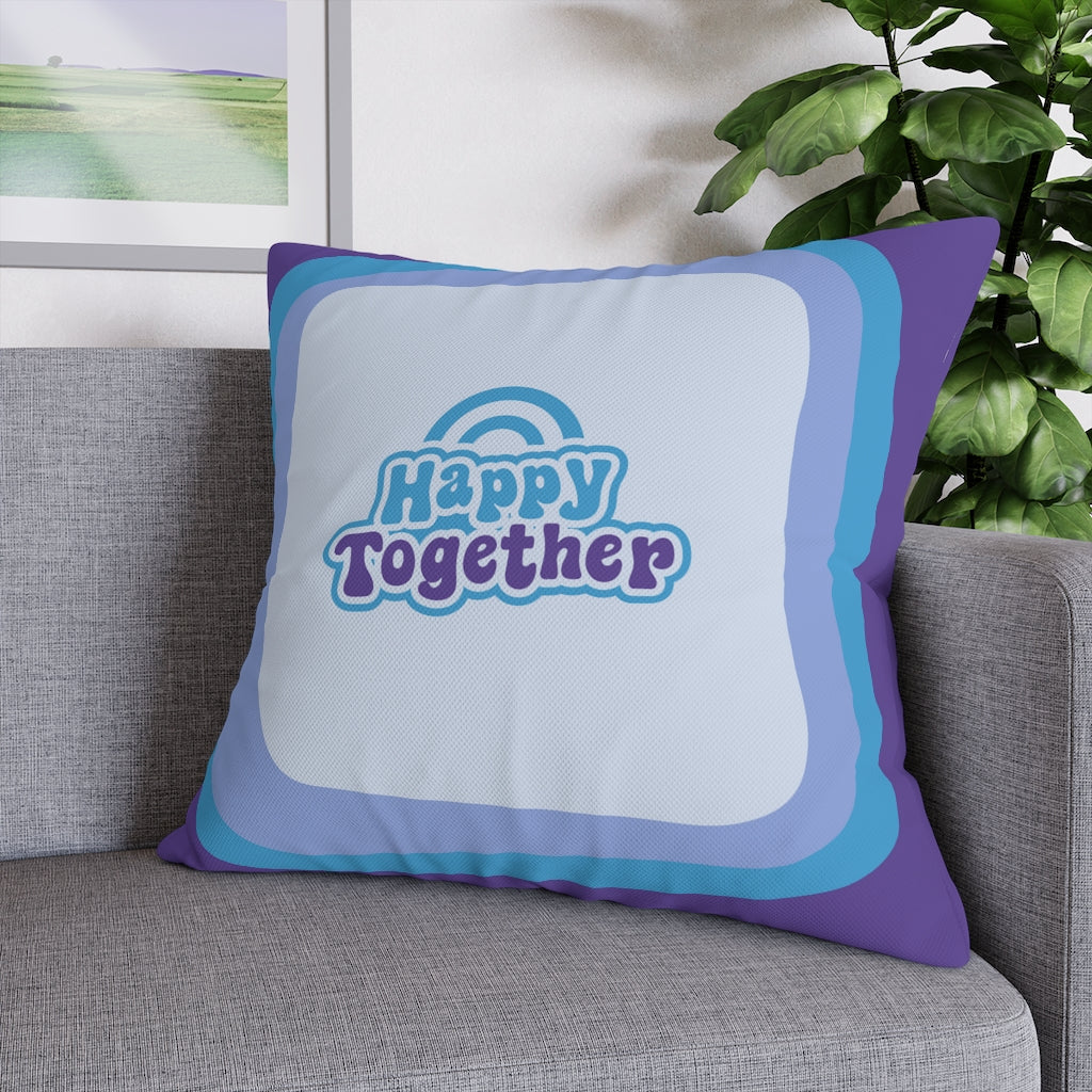 Happy Together Pillow Case - Throw Pillow Cover - Grandmillennial Style