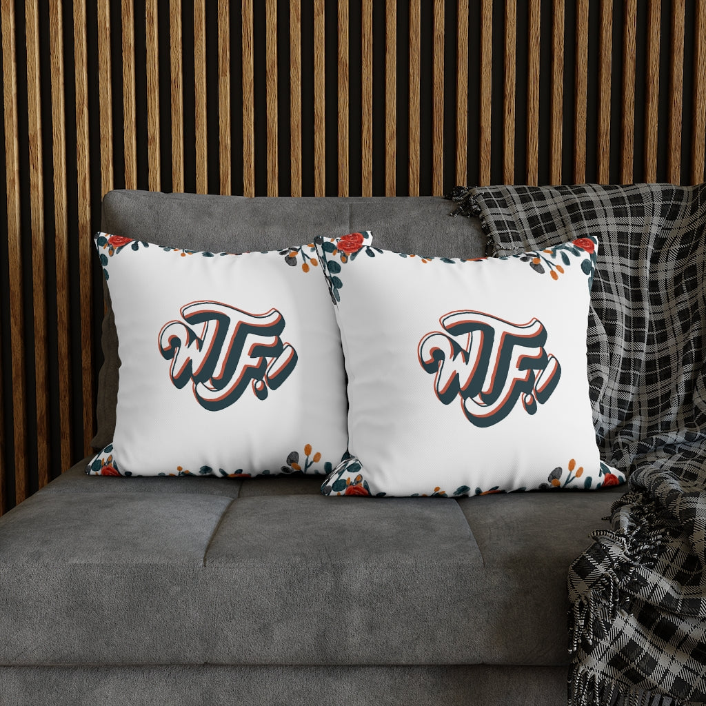 WTF Pillow Case - Throw Pillow Cover - Grandmillennial Style