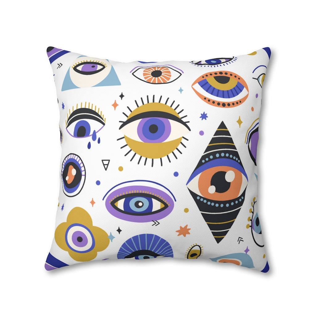 Space Eyes Pillow Case - Throw Pillow Cover - Grandmillennial Style