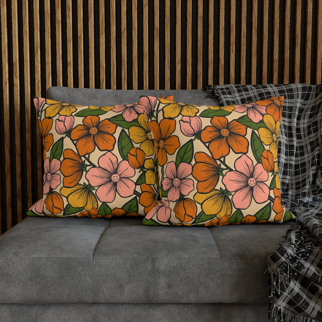 Relax Like a Flower Pillow Case - Throw Pillow Cover - Grandmillennial Style