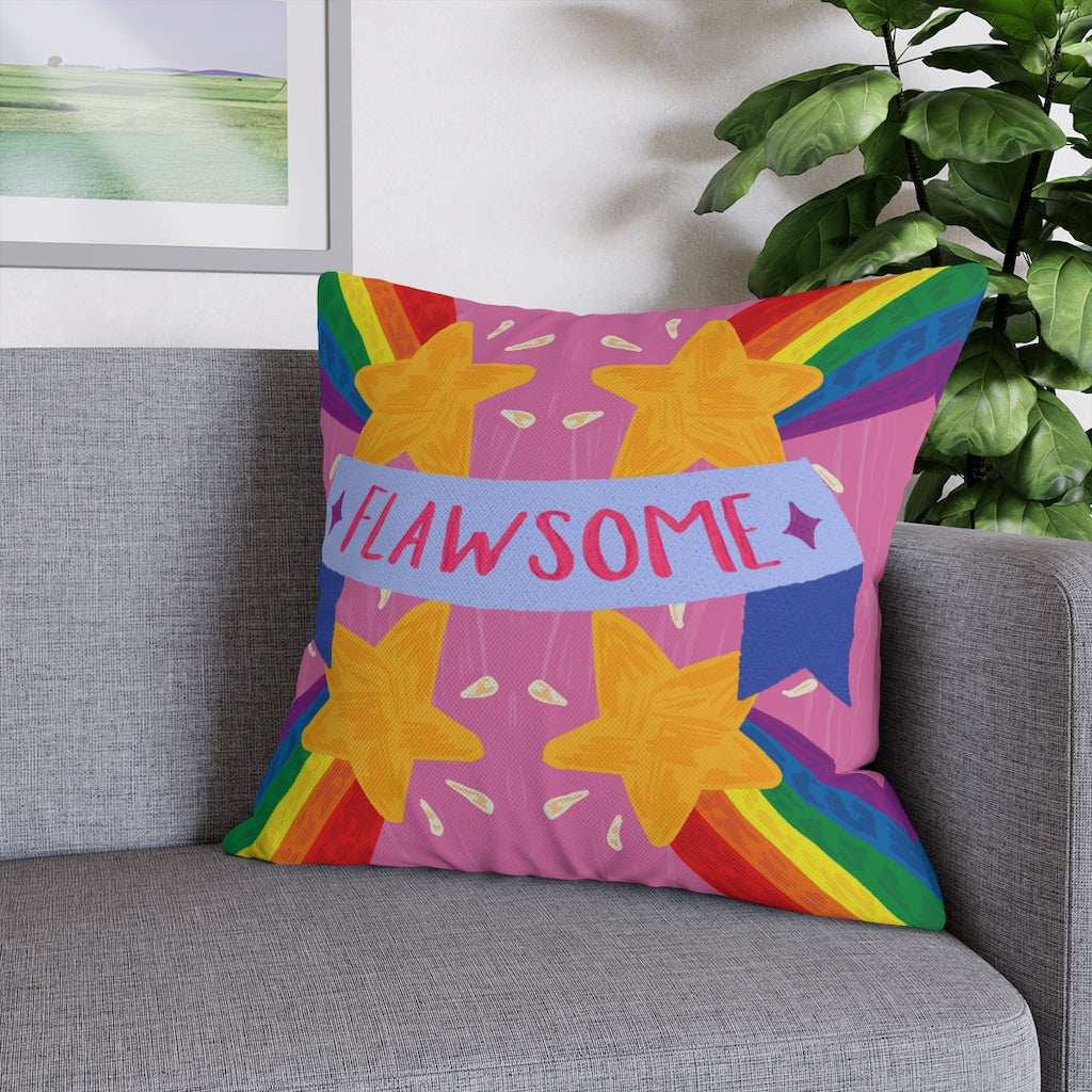 Flawsome Pillow Case - Throw Pillow Cover - Grandmillennial Style