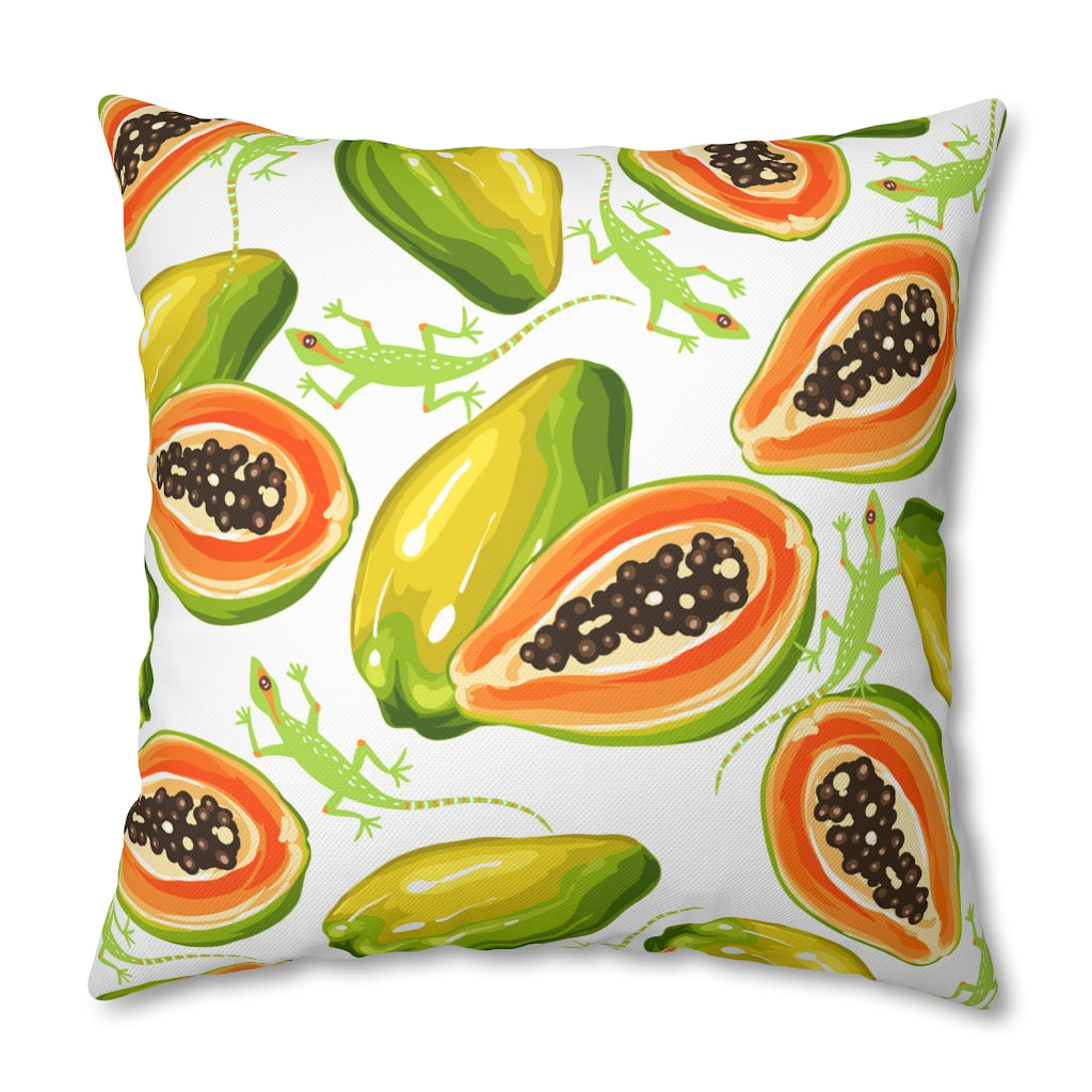 Sweet Lizard Pillow Case - Throw Pillow Cover - Grandmillennial Style