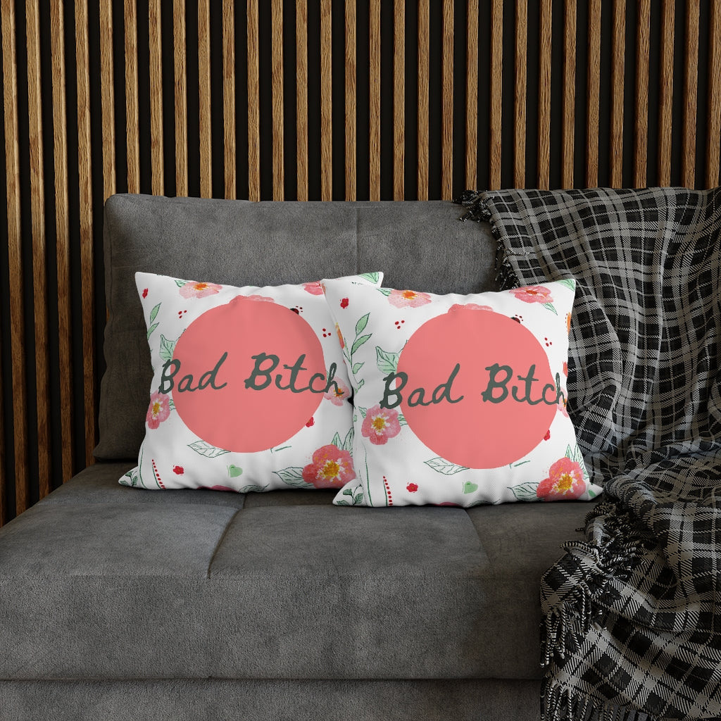 Bad B*tch Pillow Case - Throw Pillow Cover - Grandmillennial Style