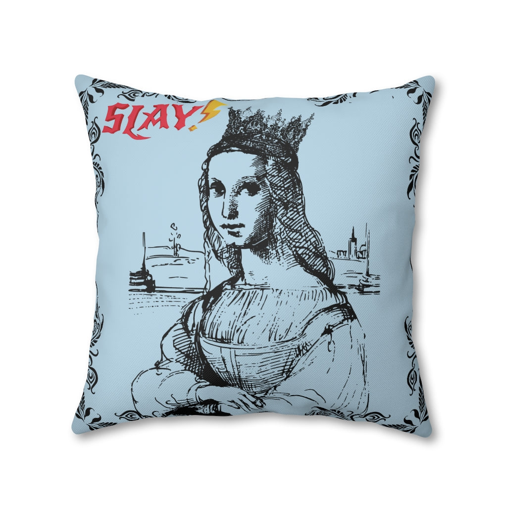 Slay Pillow Case - Throw Pillow Cover - Grandmillennial Style