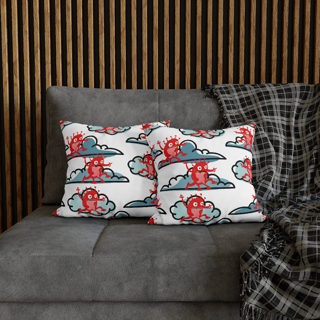 High Monster Pillow Case - Throw Pillow Cover - Grandmillennial Style