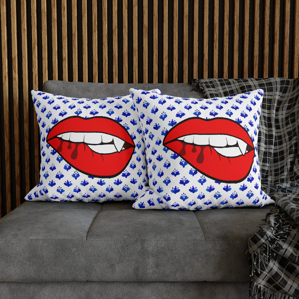 Grandmillennial Vampire Pillow Case - Throw Pillow Cover - Grandmillennial Style