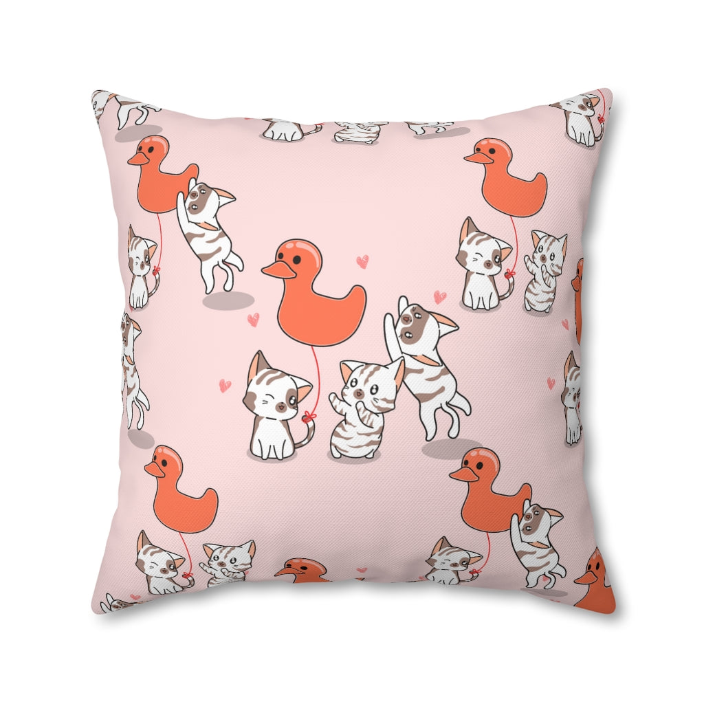 Rubber Duck Pillow Case - Throw Pillow Cover - Grandmillennial Style