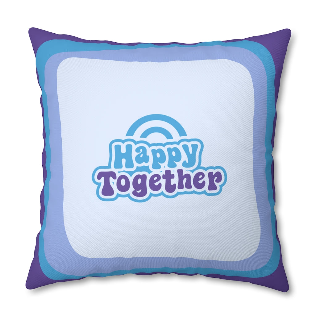 Happy Together Pillow Case - Throw Pillow Cover - Grandmillennial Style