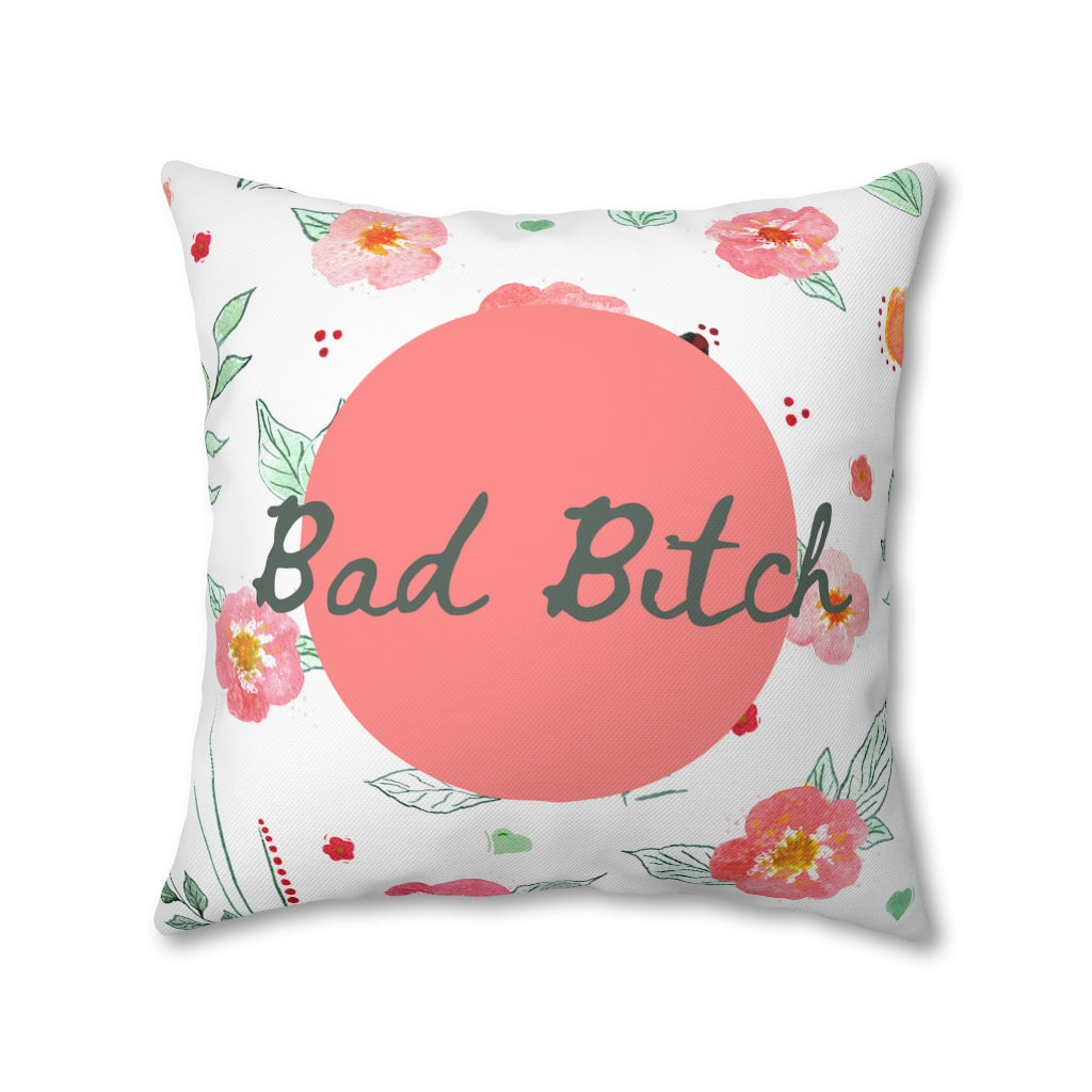 Bad B*tch Pillow Case - Throw Pillow Cover - Grandmillennial Style