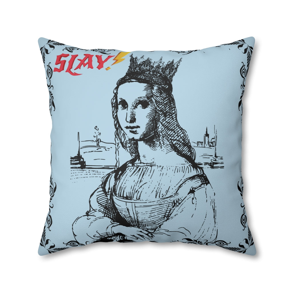 Slay Pillow Case - Throw Pillow Cover - Grandmillennial Style