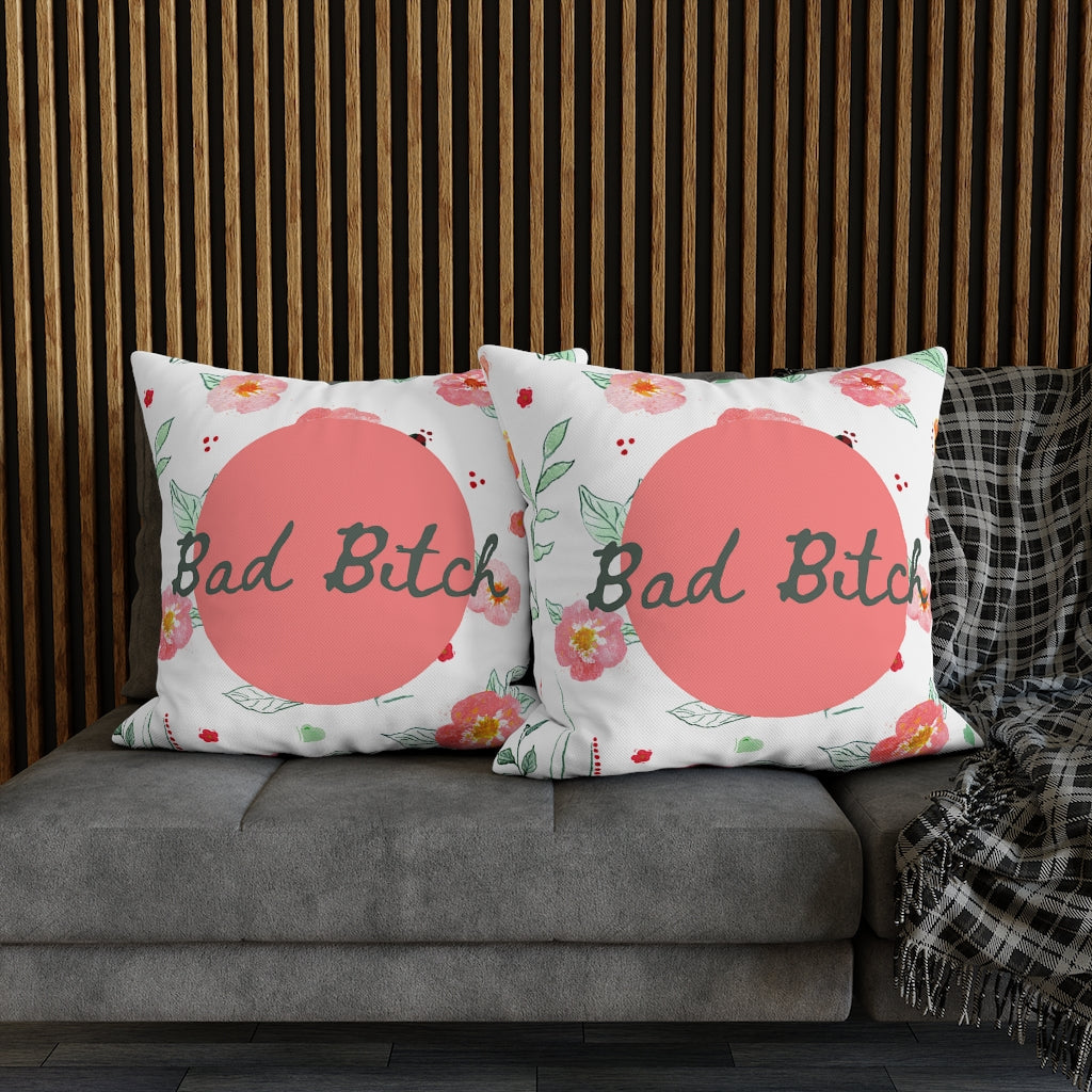 Bad B*tch Pillow Case - Throw Pillow Cover - Grandmillennial Style