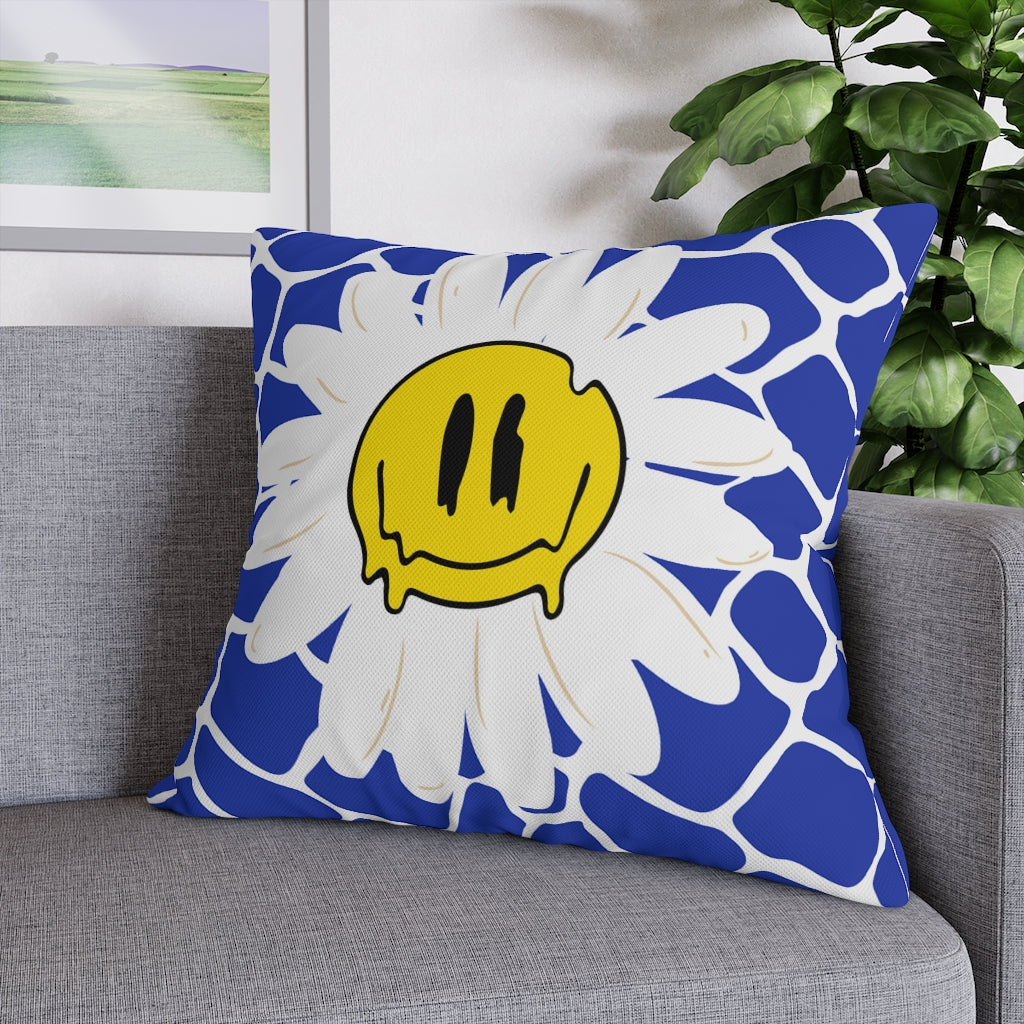 Happy Daisy Pillow Case - Throw Pillow Cover - Grandmillennial Style