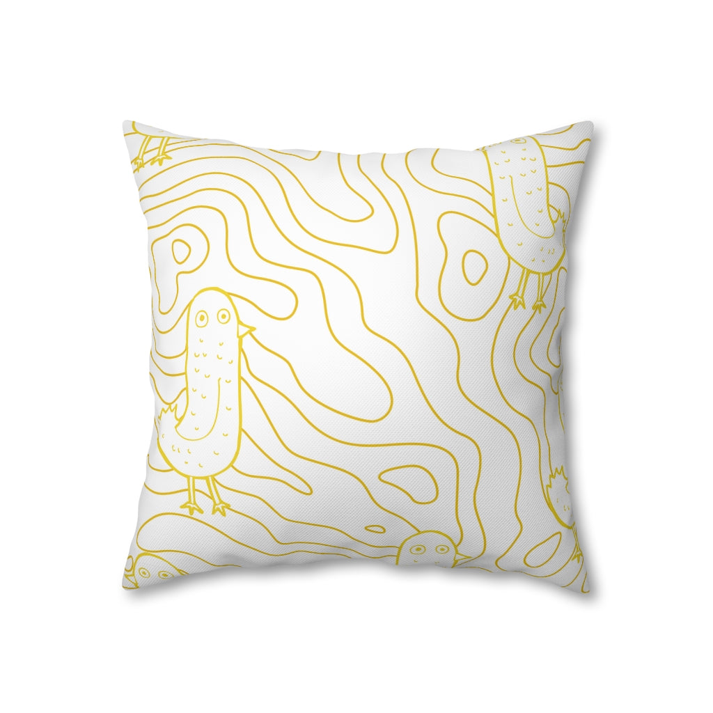 Cracked Egg Pillow Case - Throw Pillow Cover - Grandmillennial Style