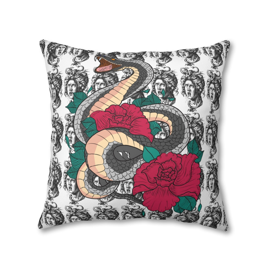 Tattoo Mozart Pillow Case - Throw Pillow Cover - Grandmillennial Style