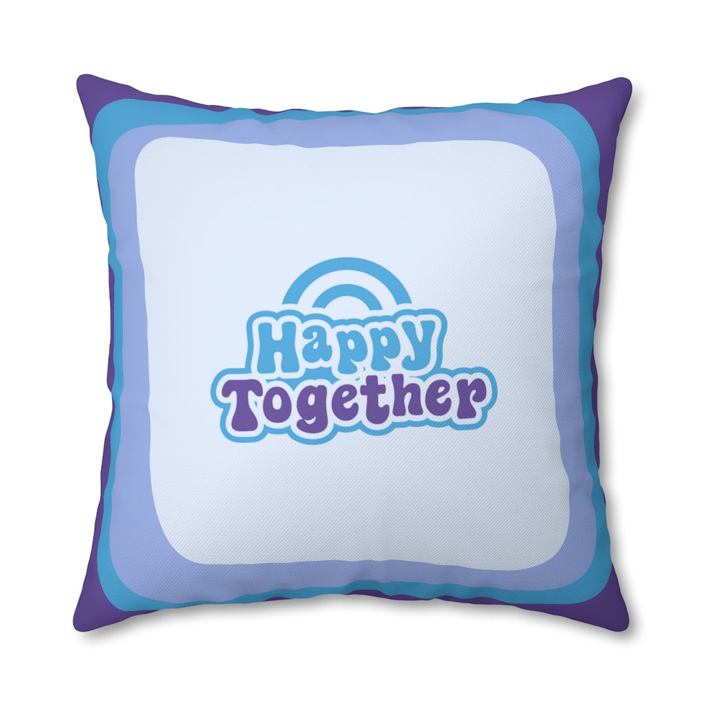 Happy Together Pillow Case - Throw Pillow Cover - Grandmillennial Style