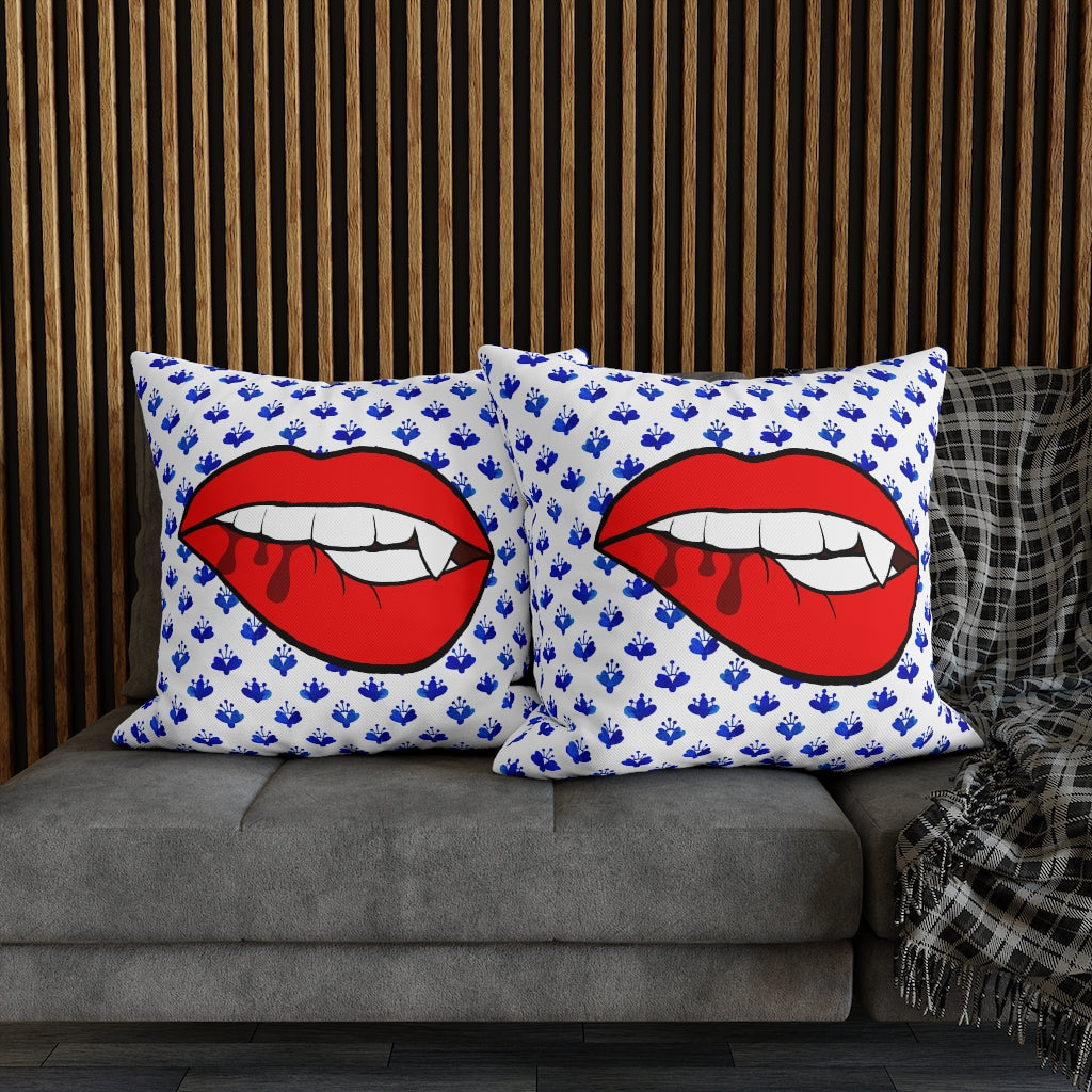 Grandmillennial Vampire Pillow Case - Throw Pillow Cover - Grandmillennial Style