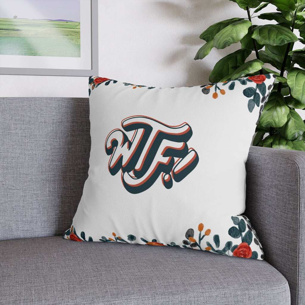 WTF Pillow Case - Throw Pillow Cover - Grandmillennial Style